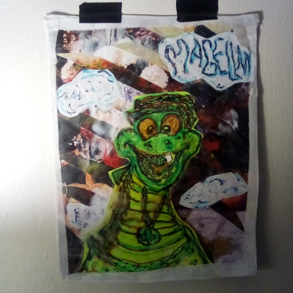 🎨Upcycled Magellan Mixed Media Art🌥 - Picture 9 of 12